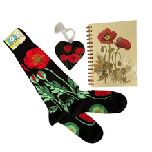 Load image into Gallery viewer, Poppy Flower A5 Notebook Journal