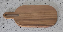 Load image into Gallery viewer, Acacia Wood Oval Cutting & Serving Board with Handle image 2
