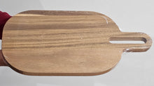 Load image into Gallery viewer, Acacia Wood Oval Cutting & Serving Board with Handle image 4