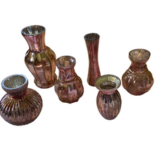 Load image into Gallery viewer, Rose Gold Mercury Glass Vases, buy shabby chic homewares at Vivre, Nelson, NZ