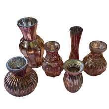 Load image into Gallery viewer, Rose Gold Mercury Glass Vases, buy shabby chic homewares at Vivre, Nelson, NZ