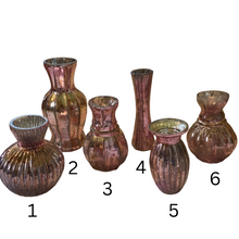 Load image into Gallery viewer, Rose Gold Mercury Glass Vases, buy shabby chic homewares at Vivre, Nelson, NZ