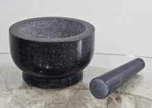 Load image into Gallery viewer, Granite Mortar & Pestle Black