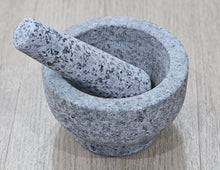 Load image into Gallery viewer, Granite Mortar & Pestle Grey
