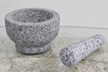 Load image into Gallery viewer, Granite Mortar & Pestle Grey