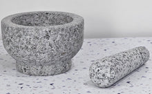 Load image into Gallery viewer, Granite Mortar & Pestle Grey