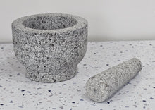 Load image into Gallery viewer, Granite Mortar & Pestle Grey