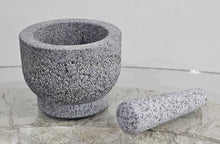 Load image into Gallery viewer, Granite Mortar & Pestle Grey