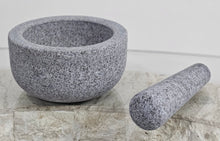 Load image into Gallery viewer, Granite Mortar & Pestle Grey