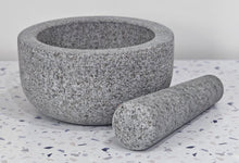 Load image into Gallery viewer, Granite Mortar & Pestle Grey