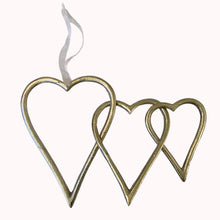 Load image into Gallery viewer, silver intertwined 3 hanging hearts, buy now at Vivre, Nelson, NZ
