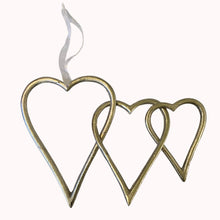 Load image into Gallery viewer, silver intertwined 3 hanging hearts, buy now at Vivre, Nelson, NZ