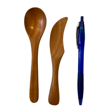 Load image into Gallery viewer, Neem Wooden Knife and Spoon Set