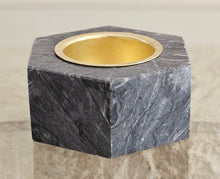 Load image into Gallery viewer, Marble Candle Holder Black