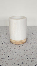 Load image into Gallery viewer, Marble Gargle Cup White