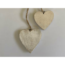 Load image into Gallery viewer, Shabby chic wooden hanging hearts cluster, buy now at Vivre, Nelson, NZ