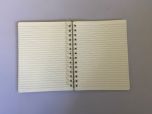 Load image into Gallery viewer, Lavender Flowers and Bees Spiral Bound Notebook Journal