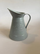 Load image into Gallery viewer, Flowers and Garden shabby chic styled metal jug at Vivre, Nelson, NZ