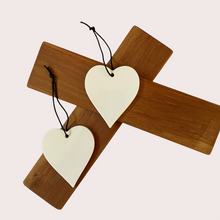Load image into Gallery viewer, White Ceramic Hanging Heart at Vivre, NZ, browse our Hearts Collection

