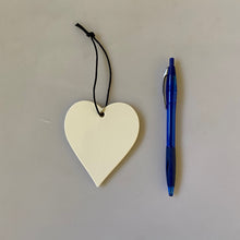 Load image into Gallery viewer, White Ceramic Hanging Heart at Vivre, NZ, browse our Hearts Collection