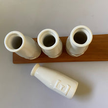 Load image into Gallery viewer, Love Ceramic Milk Bottle Set at Vivre, Nelson, NZ for floral shabby chic themed homewares and home accessories