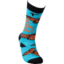 Load image into Gallery viewer, Fun funky socks, knee high and crew, for when you want socks with attitude, buy now at Vivre, Nelson, NZ. Great practical and attractive gift idea.