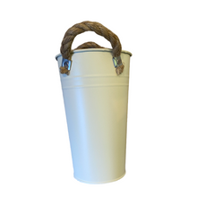 Load image into Gallery viewer, Shabby chic country styled bucket vase, buy now at Vivre, Nelson, NZ