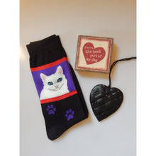 Load image into Gallery viewer, White Cat Socks