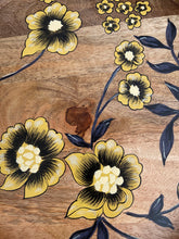 Load image into Gallery viewer, Hand painted floral mango wood serving tray, buy now at Vivre, Nelson, NZ