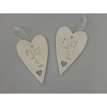 Load image into Gallery viewer, Ceramic Heart love you lots and lots at Vivre, Nelson, NZ
