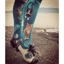 Load image into Gallery viewer, Cat Purrmaids Crew Socks