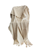 Load image into Gallery viewer, Handwoven cotton throw buy now at Vivre, Nelson, NZ