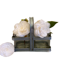 Load image into Gallery viewer, Square Vases in Metal Frame
