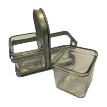 Load image into Gallery viewer, Square Vases in Metal Frame