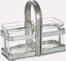 Load image into Gallery viewer, Square Vases in Metal Frame