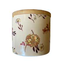 Load image into Gallery viewer, Floral Storage Pots Set of 2