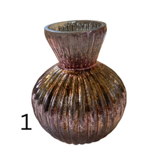 Load image into Gallery viewer, Rose Gold Mercury Glass Vases, buy shabby chic homewares at Vivre, Nelson, NZ
