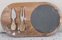 Load image into Gallery viewer, Acacia Wood Cheese Board Set Image 1
