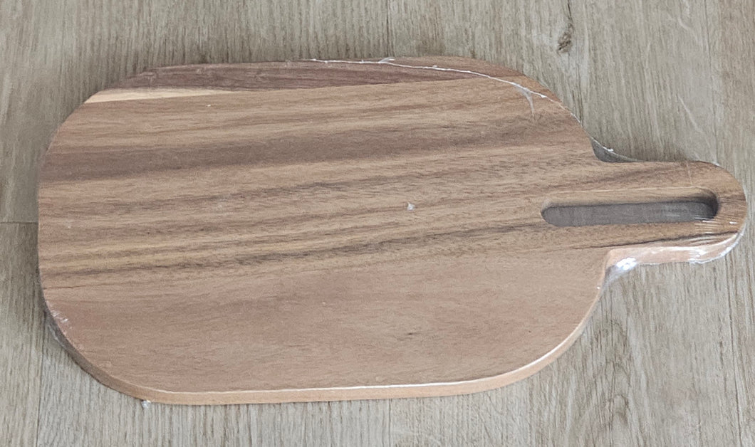 Acacia Wood Oval Cutting & Serving Board with Handle image