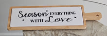 Load image into Gallery viewer, product photo 1 of Bamboo Serving Tray with Porcelain Message Inlay
