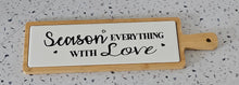Load image into Gallery viewer, product photo 3 of Bamboo Serving Tray with Porcelain Message Inlay
