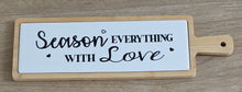 Load image into Gallery viewer, product photo 4 of Bamboo Serving Tray with Porcelain Message Inlay
