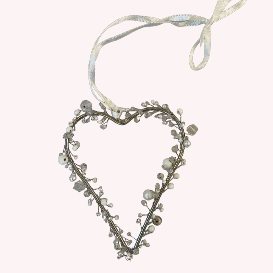 Beaded heart buy now at Vivre, Nelson, NZ for all things hearts
