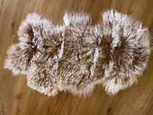 Load image into Gallery viewer, Tibetan Lamb Hide Beige with White Tips (Single)
