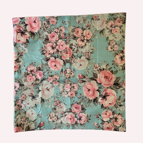 Shabby Chic floral rose cushion cover buy now at Vivre, Nelson, NZ