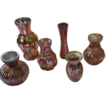 Load image into Gallery viewer, Rose Gold Mercury Glass Vases, buy shabby chic homewares at Vivre, Nelson, NZ
