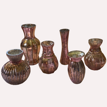 Load image into Gallery viewer, Rose Gold Mercury Glass Vases, buy shabby chic homewares at Vivre, Nelson, NZ
