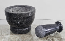 Load image into Gallery viewer, Granite Mortar &amp; Pestle Black photo2
