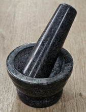 Load image into Gallery viewer, Granite Mortar &amp; Pestle Black
