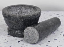 Load image into Gallery viewer, Granite Mortar &amp; Pestle Black
